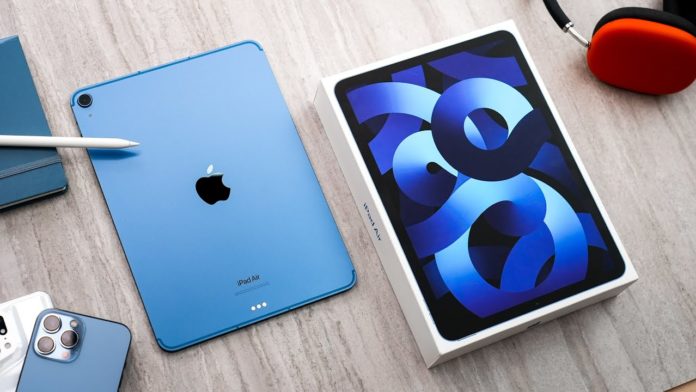 2022 iPad Air 5 UNBOXING and SETUP - (BLUE)_